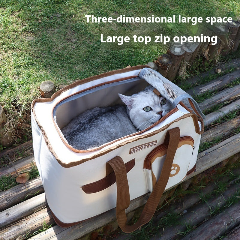 Folding Pet Diaper Bag & Cat Space Capsule Backpack – Breathable, Portable & Large Capacity Travel Carrier