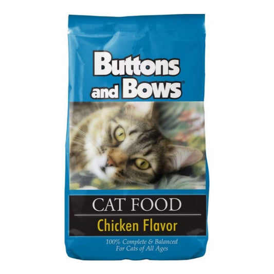 Buttons & Bows Cat Food – Chicken Recipe – 20 lb Bag