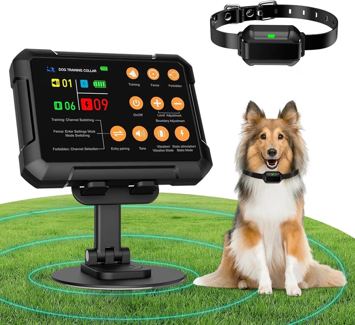 Pet Fencing System Dog Shock Collar Fence GPS Wireless Dog Electric Fence