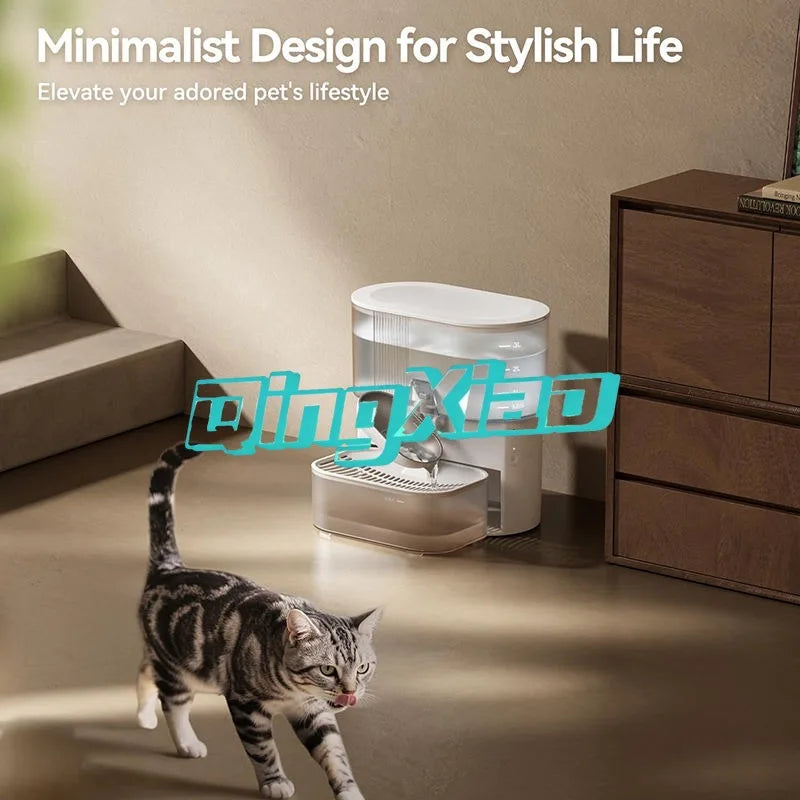 Ultra Silent Automatic Circulating Pet Water Dispenser Long Battery Life Tipping Bowl Design Gravity Flow Fresh Water Supply