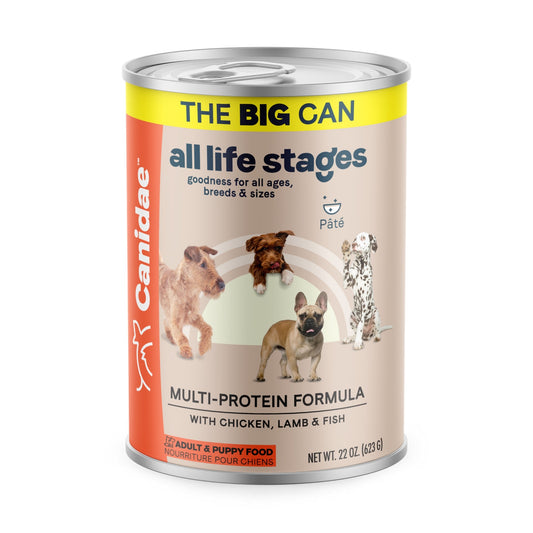 CANIDAE All Life Stages Multi-Protein Canned Dog Food Chicken, Lamb & Fish 22oz
