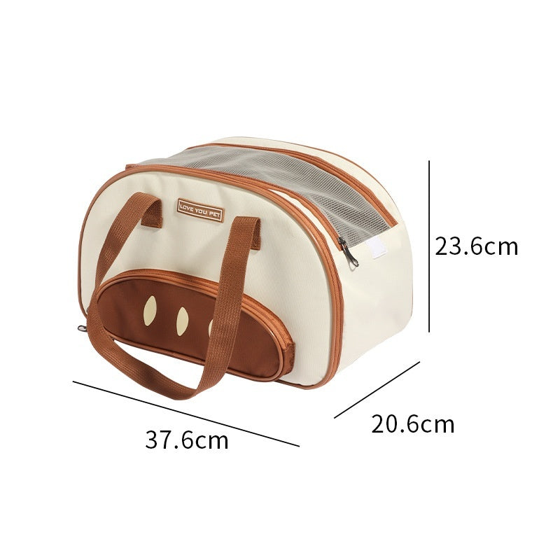Folding Pet Diaper Bag & Cat Space Capsule Backpack – Breathable, Portable & Large Capacity Travel Carrier