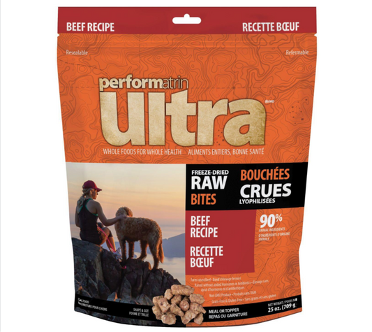 Performatrin Ultra Freeze-Dried Beef Bites – Raw Nutrition for Dogs | Manitoba - Maple Pets