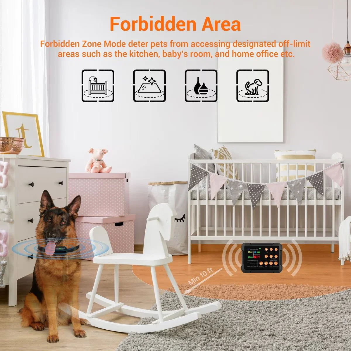 Pet Fencing System Dog Shock Collar Fence GPS Wireless Dog Electric Fence
