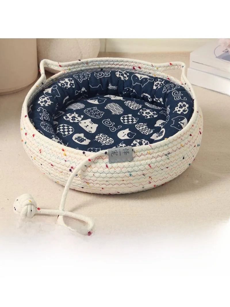 Tear-Resistant Woven Rope  Scratching Board Toy Interactive  Ball Pet Nest All Season Popular  Toy Ball Pet Supplies