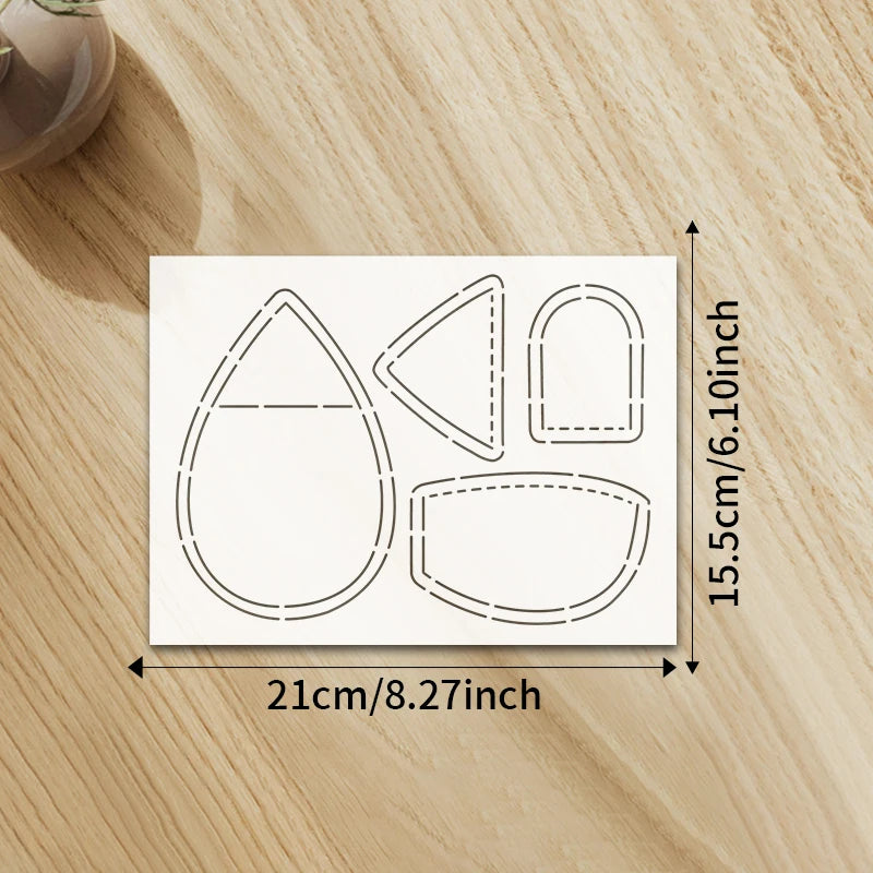 YOMDID 1pc Handmade Mouse Sewing Template DIY Mouse Pattern PET Quilting Template DIY Home Decor Sewing Supplies & Accessories