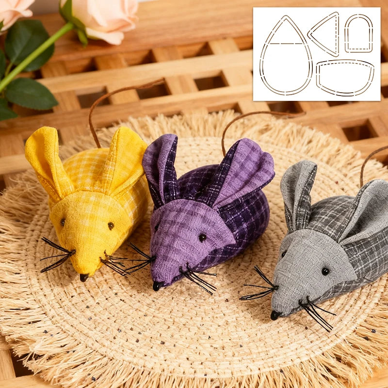 YOMDID 1pc Handmade Mouse Sewing Template DIY Mouse Pattern PET Quilting Template DIY Home Decor Sewing Supplies & Accessories