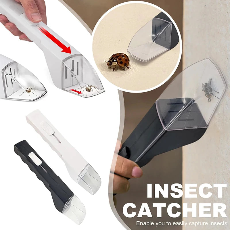 New Handheld Insect Catcher - Spider Catcher Bee Insect Gripper Pest Remover for Home Pests Capture Wasps Crickets Easy To Use