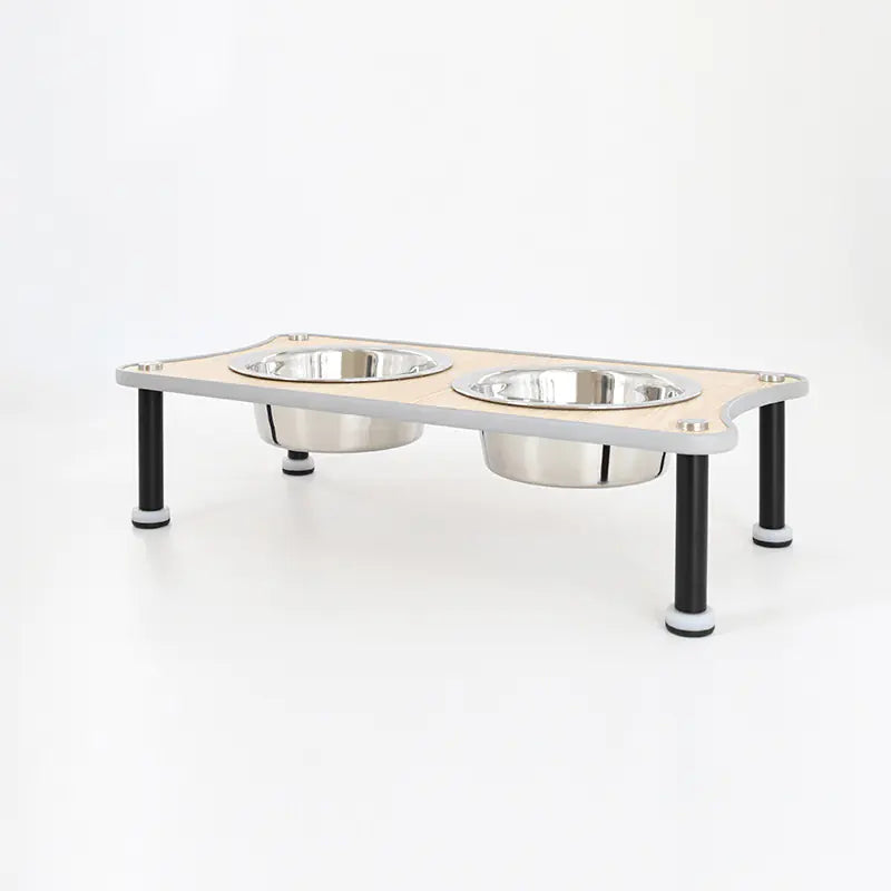 Adjustable Height Stainless Steel Dog Food Bowl Rack – Ergonomic Feeding for All Dog Sizes
