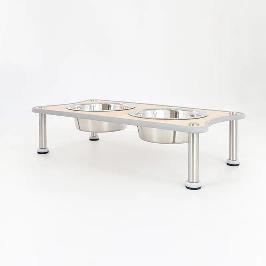 Adjustable Height Stainless Steel Dog Food Bowl Rack – Ergonomic Feeding for All Dog Sizes