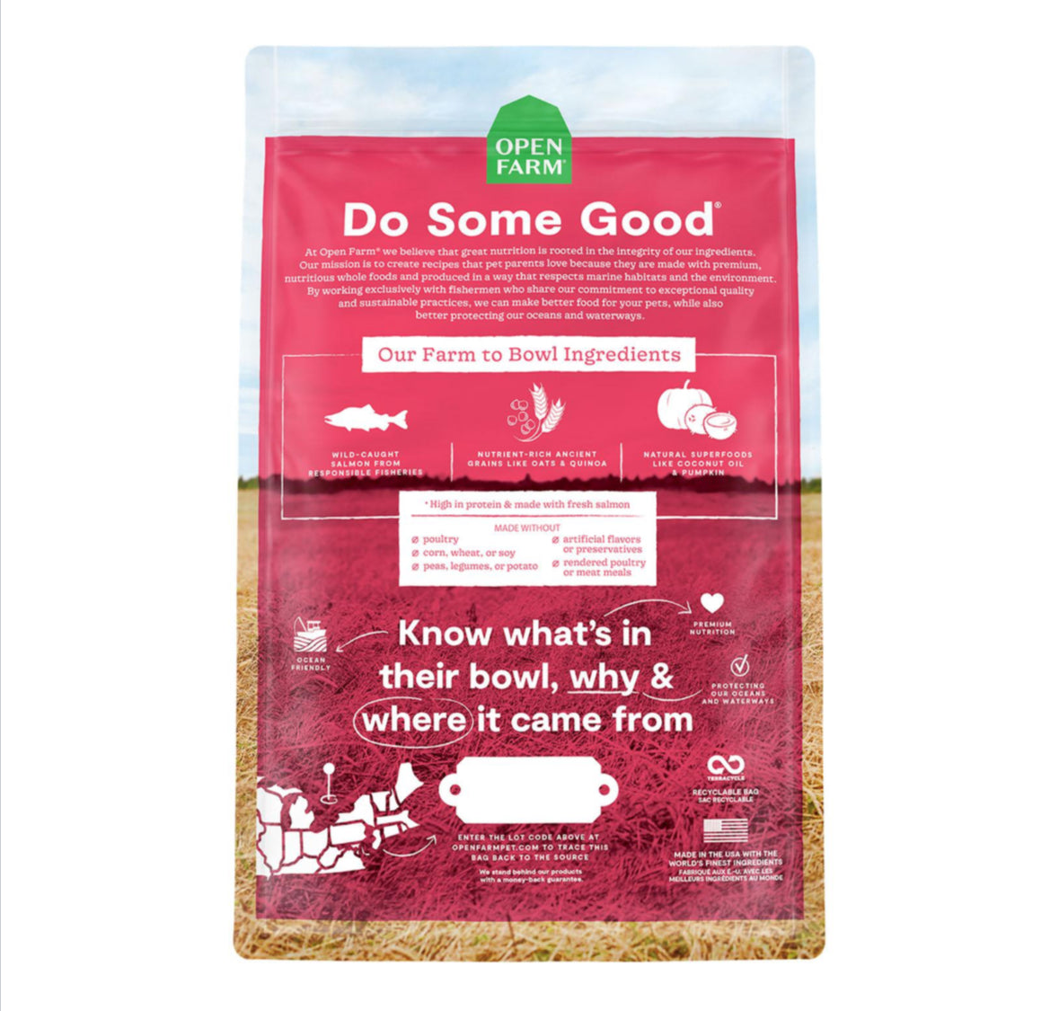 Open Farm Wild-Caught Salmon & Ancient Grains Dog Food | Ethically Sourced Premium Nutrition - Maple Pets