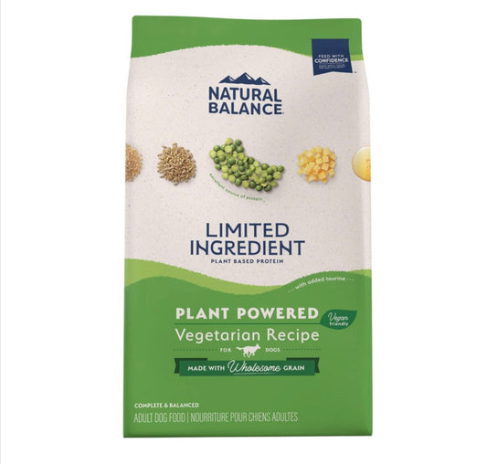Natural Balance Plant Powered Vegetarian Best Dog Food In Canada– Complete Meat-Free Nutrition for Adult Dogs - Maple Pets