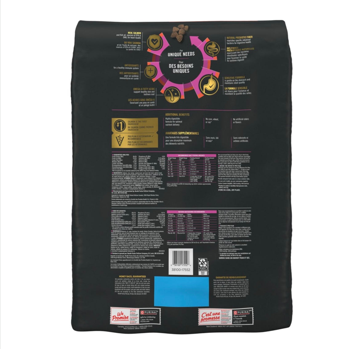 Purina Pro Plan Sensitive Skin & Stomach Salmon & Rice Dog Food – Best for Digestive Health - Maple Pets