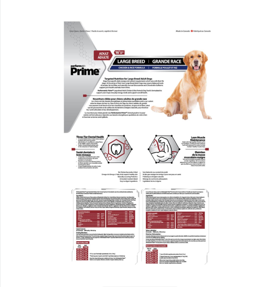 Performatrin Prime Chicken & Rice – The Ultimate Large Breed Dog Food for Strong Muscles & Healthy Joints - Maple Pets