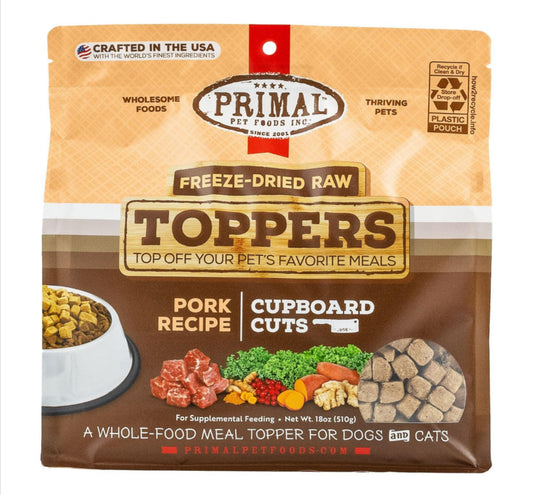 Primal Freeze-Dried Pork Toppers – Raw Nutrition for Dogs & Cats | Etobicoke - Maple Pets
