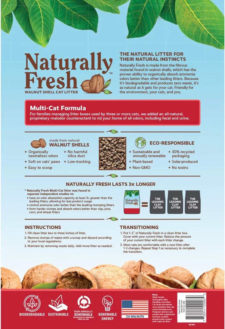 Where to buy best cat litter in canada Naturally Fresh Multi Cat Clumping Cat Litter - Maple Pets