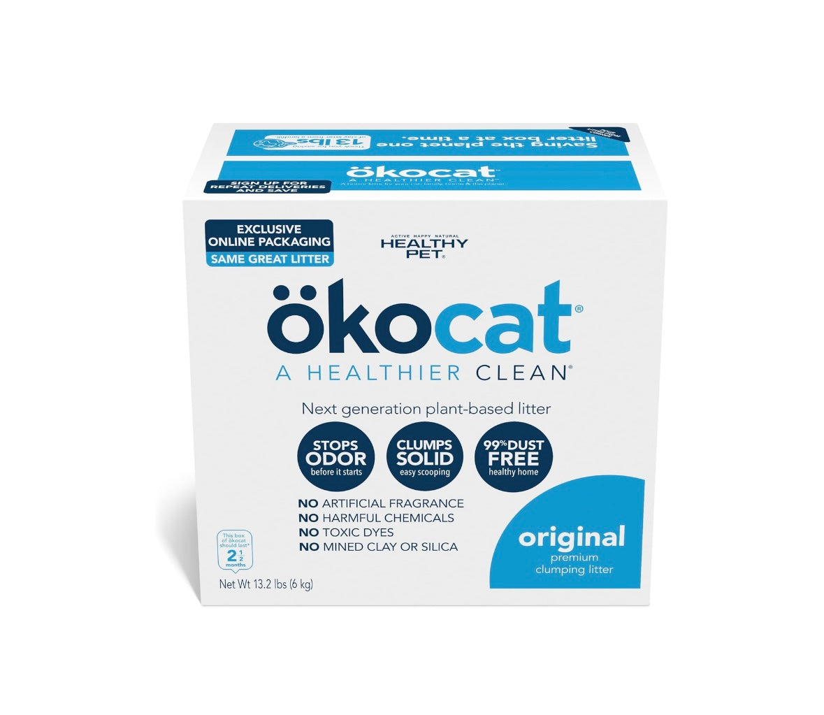 Okocat Litter Natural Wood Clumping Cat Litter - Maple Pets