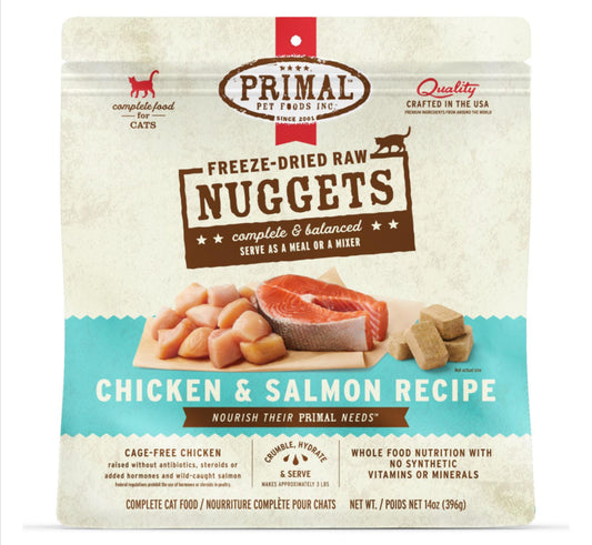 Freeze-Dried Raw Chicken & Salmon Best Cat Food – Premium Grain-Free Nutrition