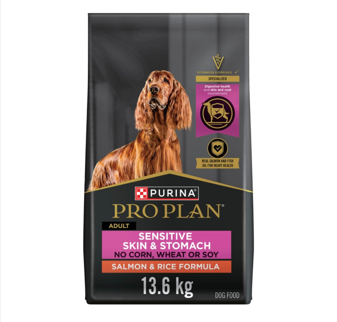 Purina Pro Plan Sensitive Skin & Stomach Salmon & Rice Dog Food – Best for Digestive Health - Maple Pets