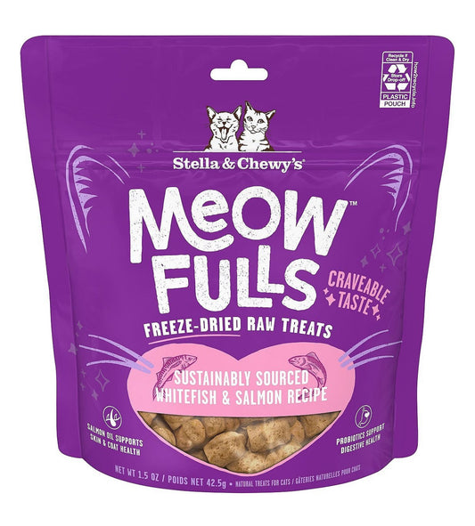 Stella & Chewy’s Meowfulls Whitefish & Salmon Freeze-Dried Best Cat Treats