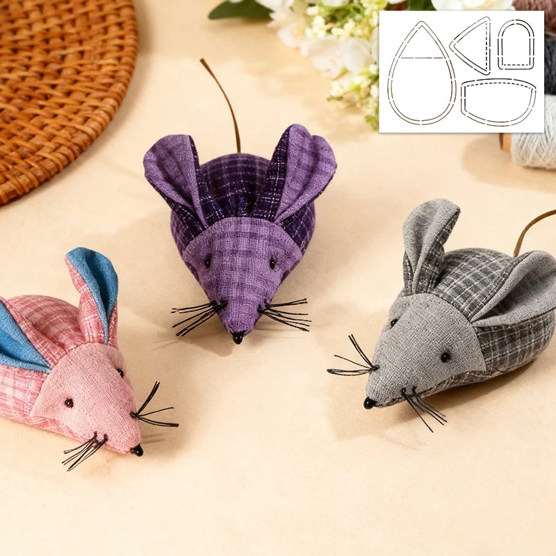 YOMDID 1pc Handmade Mouse Sewing Template DIY Mouse Pattern PET Quilting Template DIY Home Decor Sewing Supplies & Accessories
