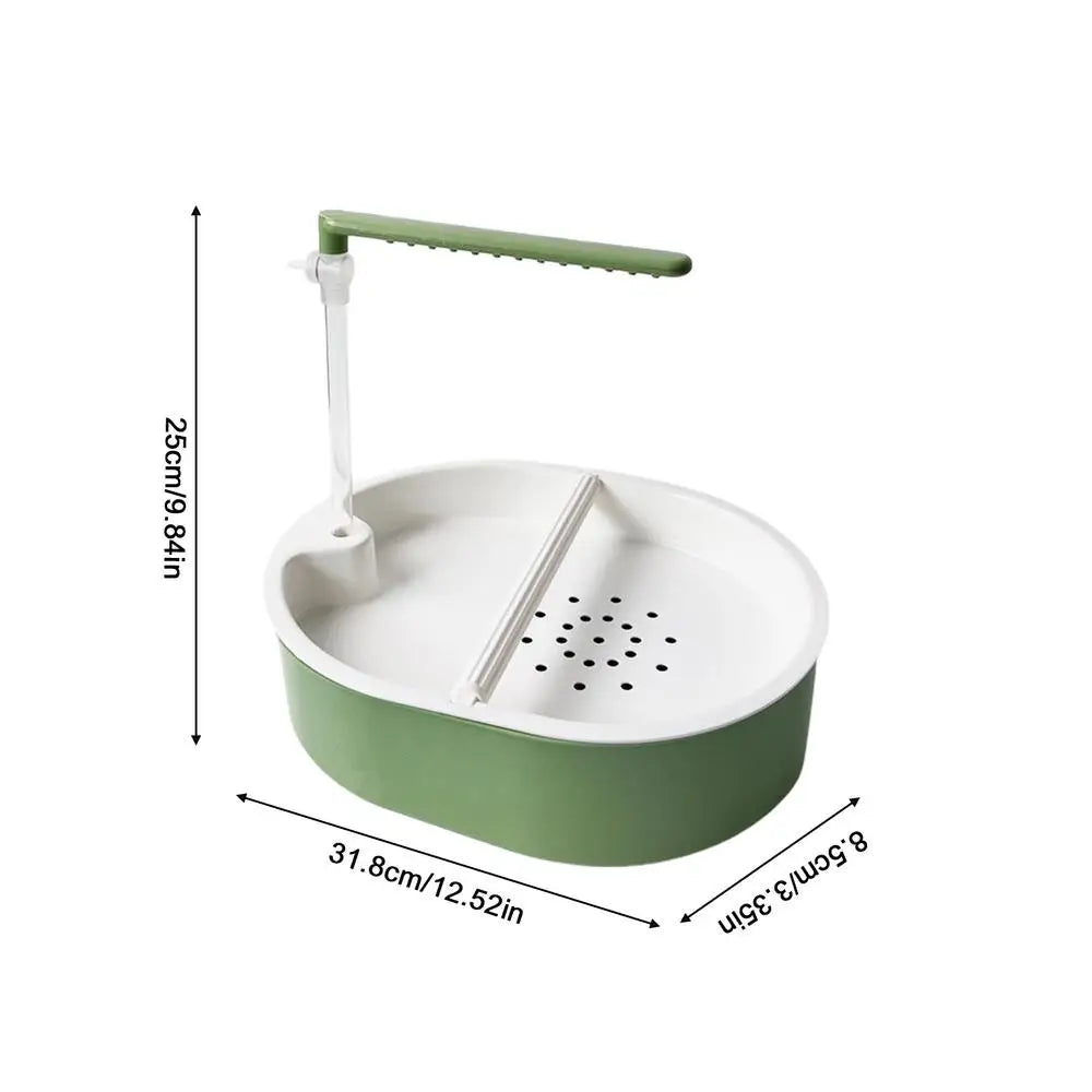 Pet Parrot USB Powered Bathtub Automatic Bird Bath Parrot Bath For Cage Indoor Parakeet Parrot Finch Cockatiel Conure Lovebird