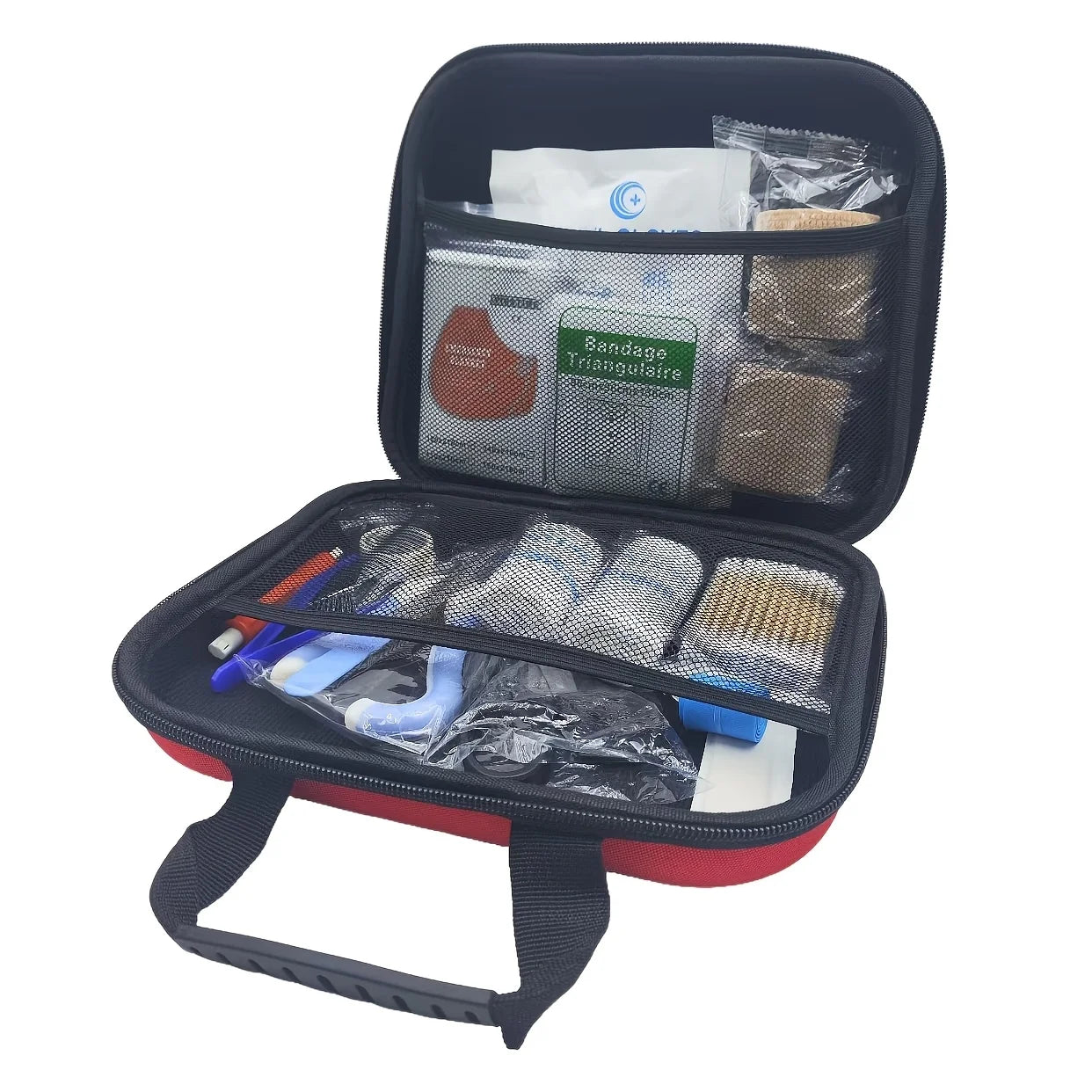 Portable EVA Pet First Aid Kit, Pet Emergency Care Kit, Cat and Dog Nail Clippers, Vehicle Pet Emergency Kit