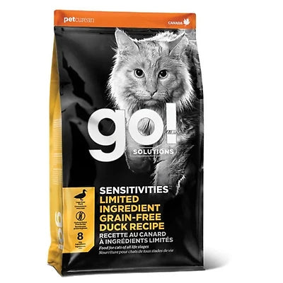 Go! Solutions Sensitivities Limited Ingredient Grain-Free Duck Recipe Cat Food – The Ultimate Solution for Sensitive Cats in Canada - Maple Pets