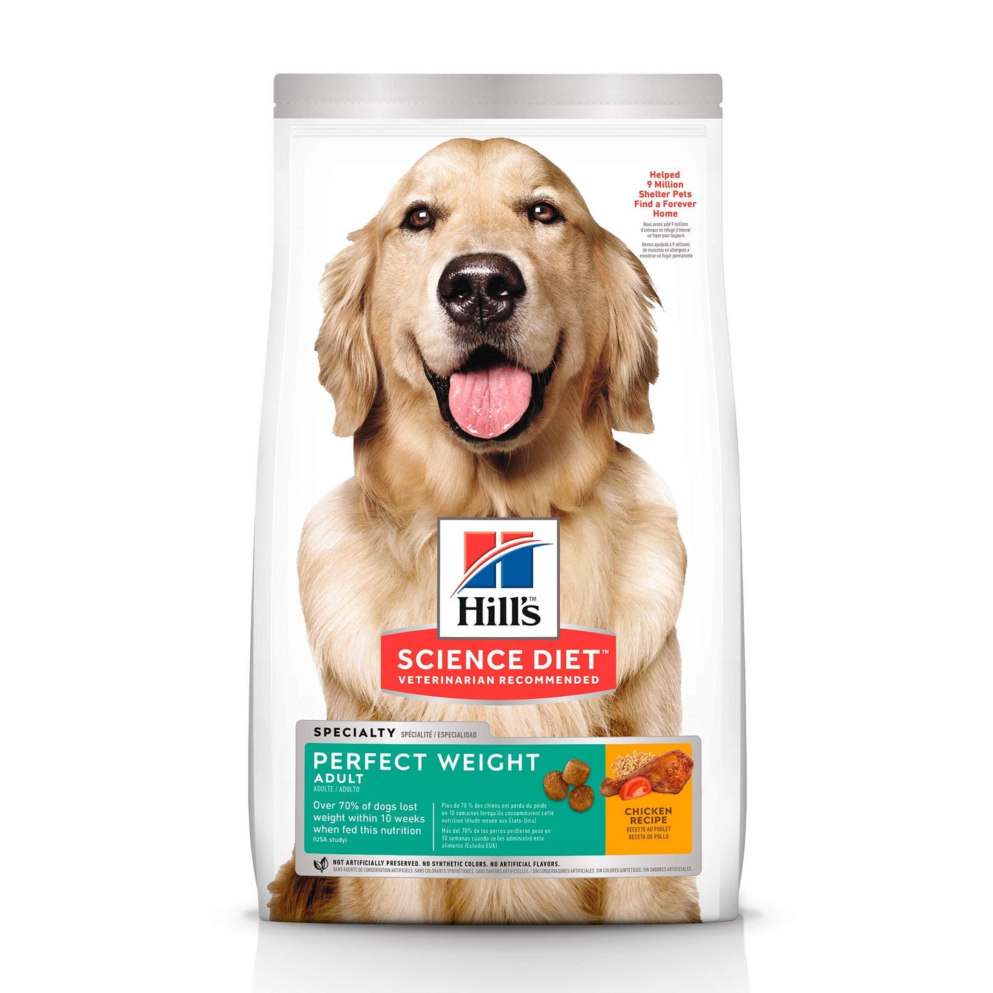 Pet Food Hill's Science Diet Adult Perfect Weight Chicken Recipe Dry Dog Food, 11.83 - Maple Pets